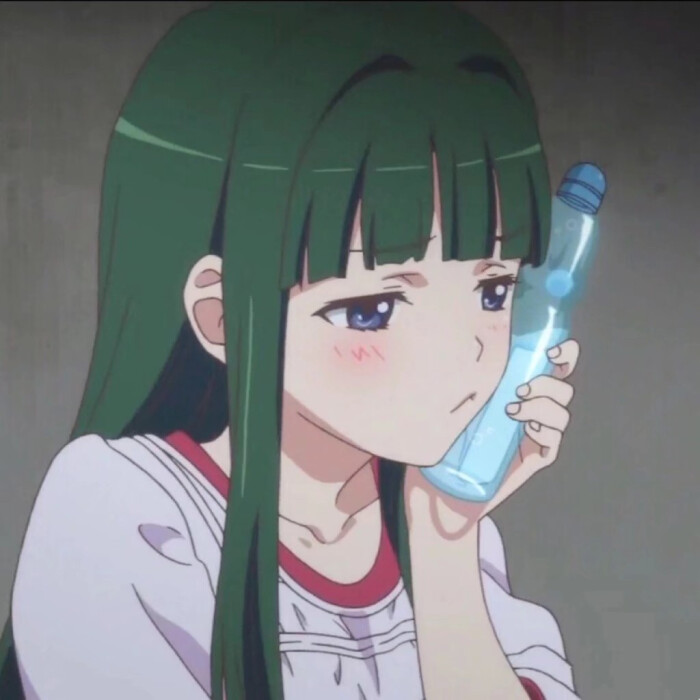 绿色系 女生动漫头像