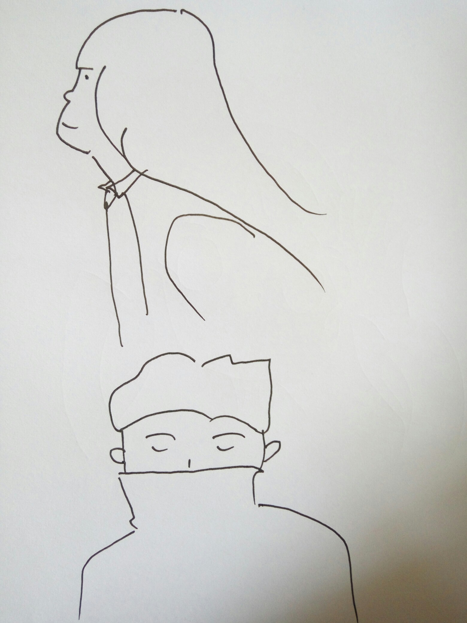 简笔画有毒……第六七张是弟弟的杰作