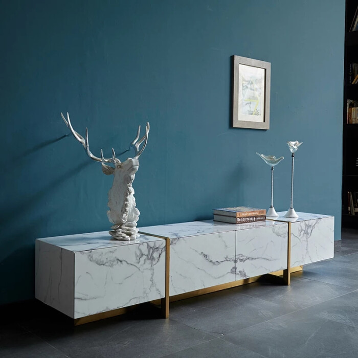 大理石面电视柜