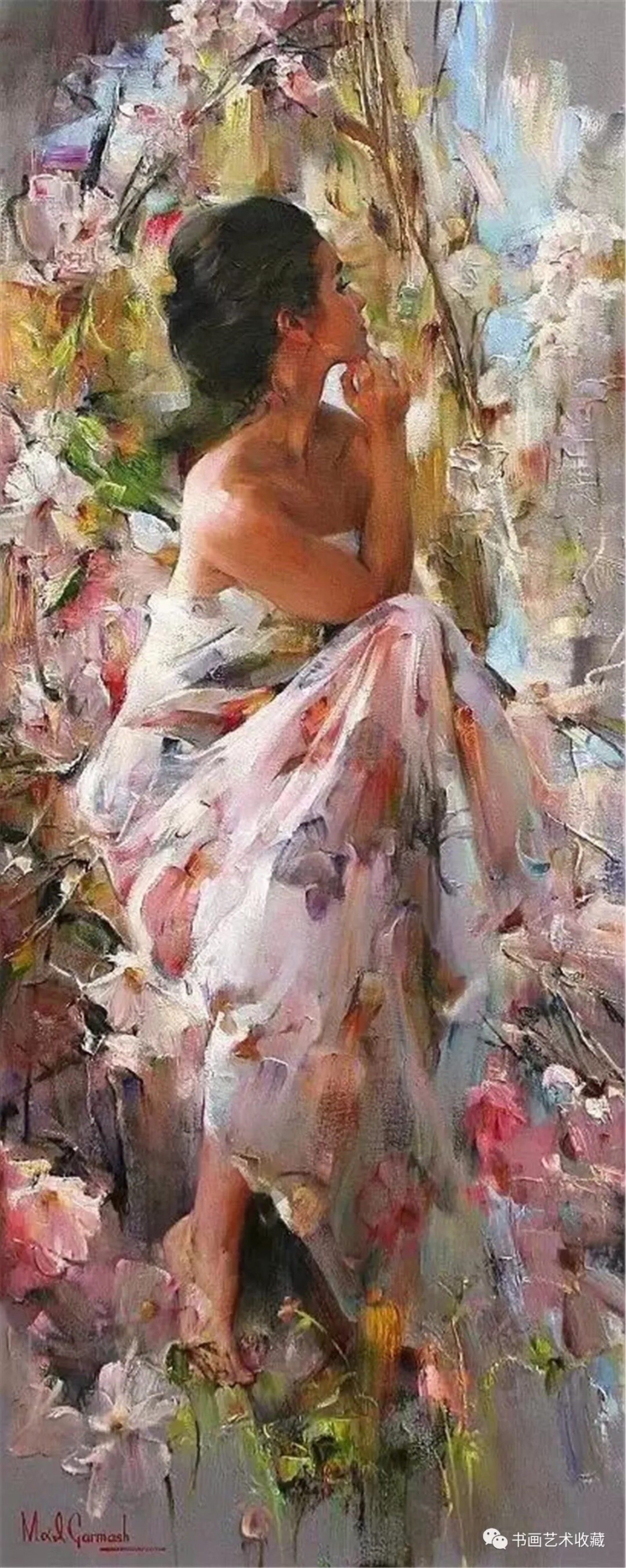 油画美女