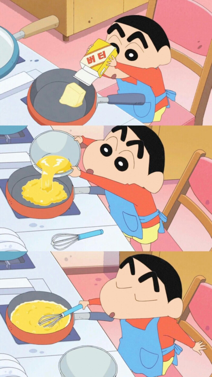 平铺 蜡笔小新 可爱 动漫 少女心 女生 壁纸