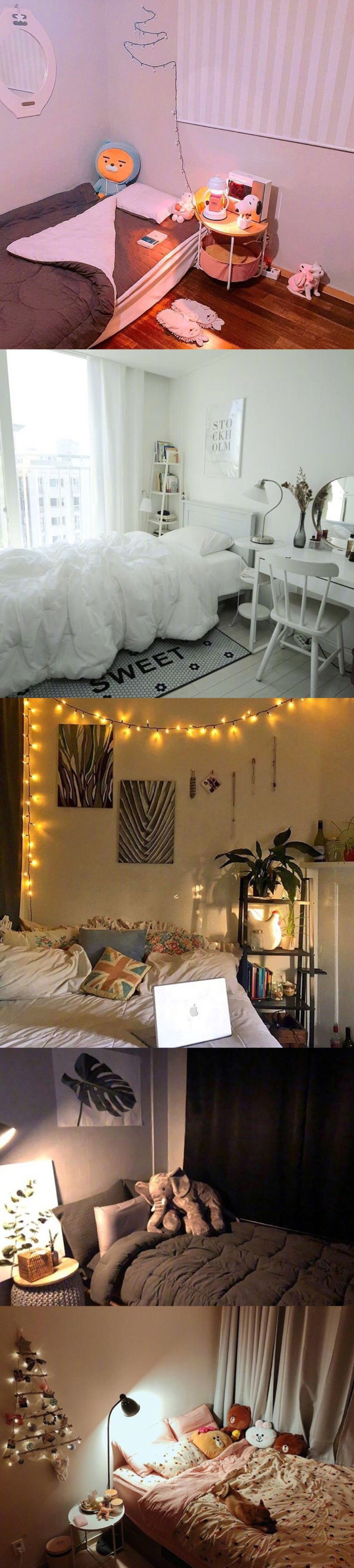 50款卧室布置参考,以后也要把自己房间布置成这么温馨的样子!