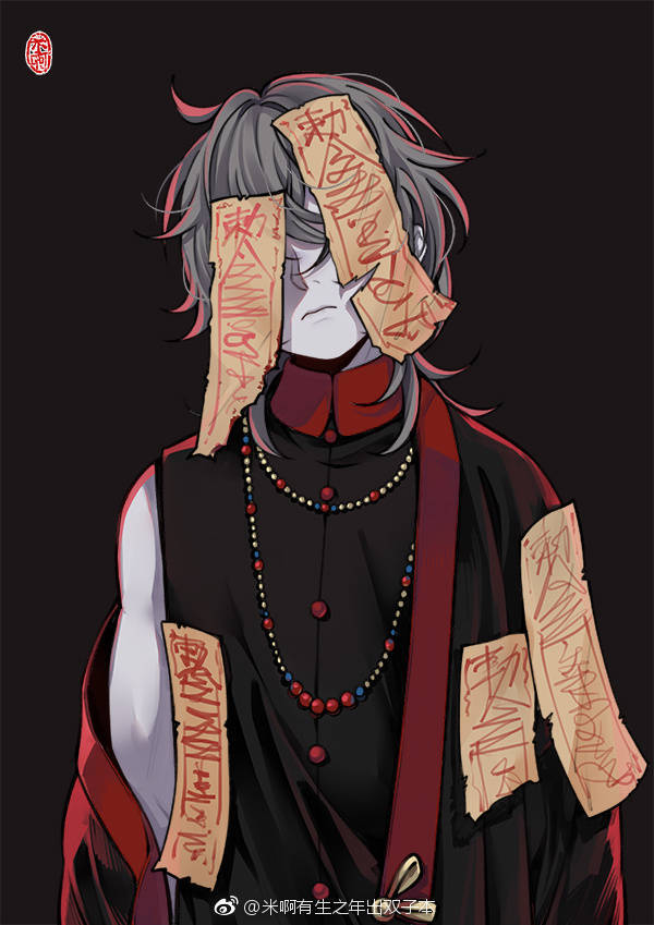 插画#僵尸# 画师:微博@米啊有生之年出双子本