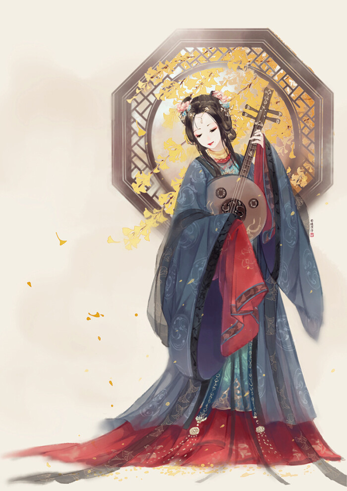 古代女子图片动漫人物