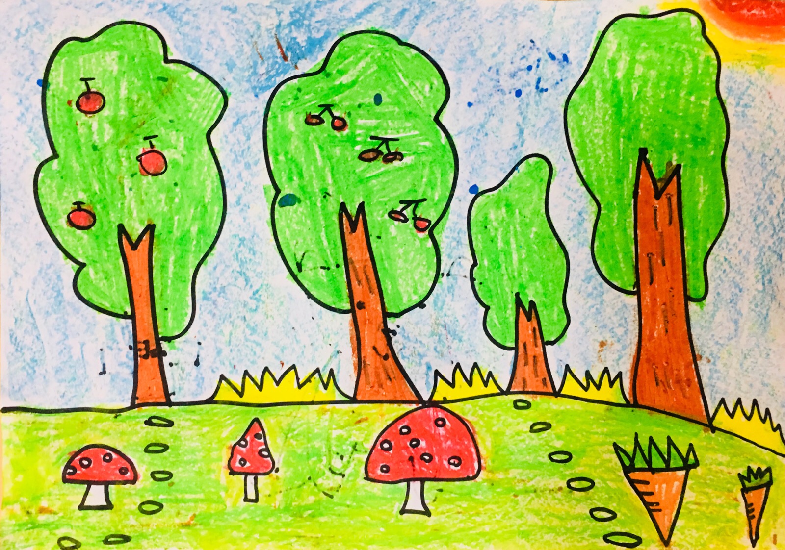 三年级下册美术画树图片