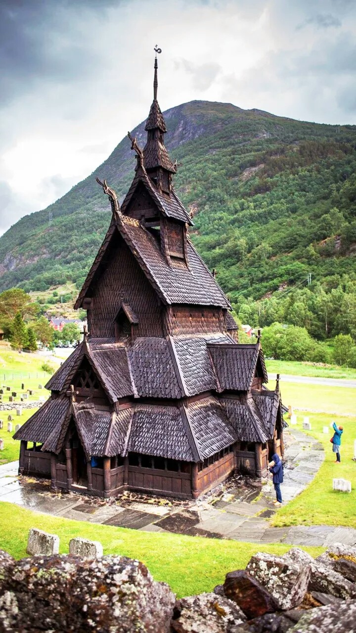 博尔贡木板教堂挪威