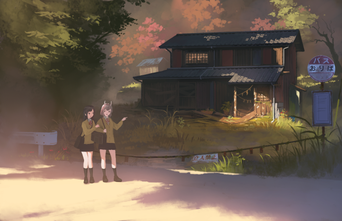和风场景插画