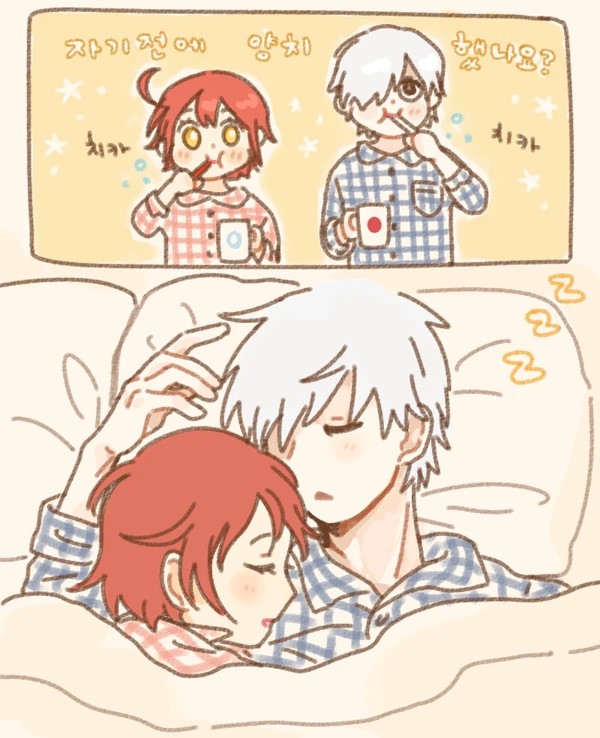 工作细胞-白红情侣