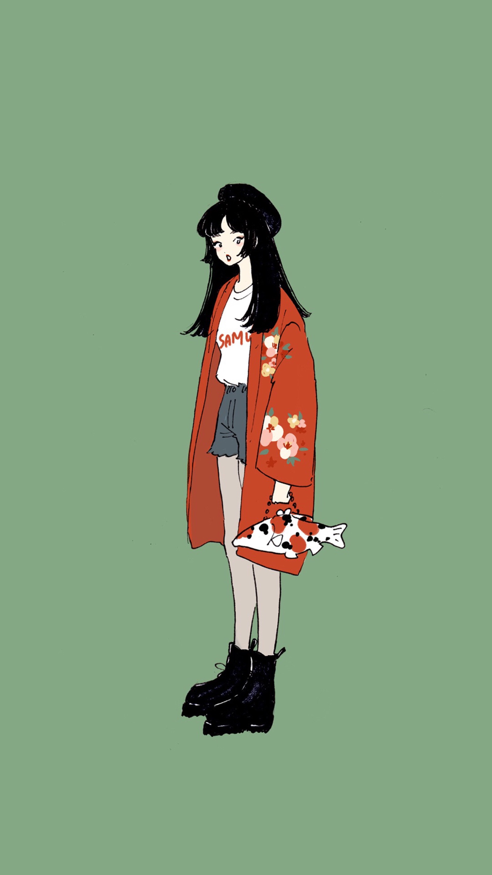 iphone壁纸 插画师:chaki