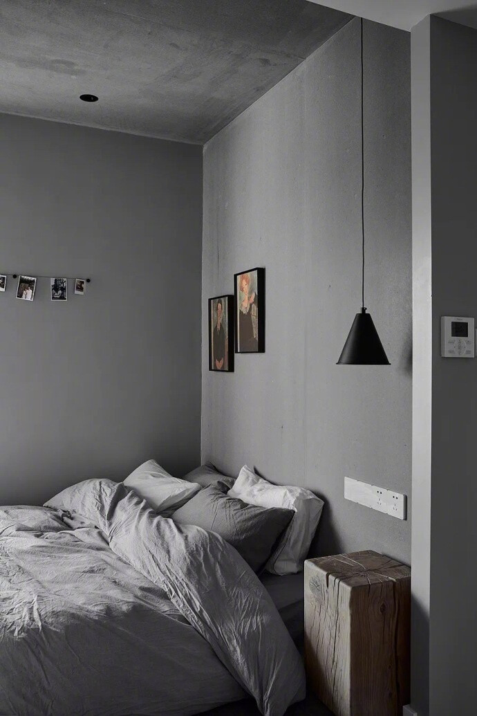 灰色地板房间搭配图图片
