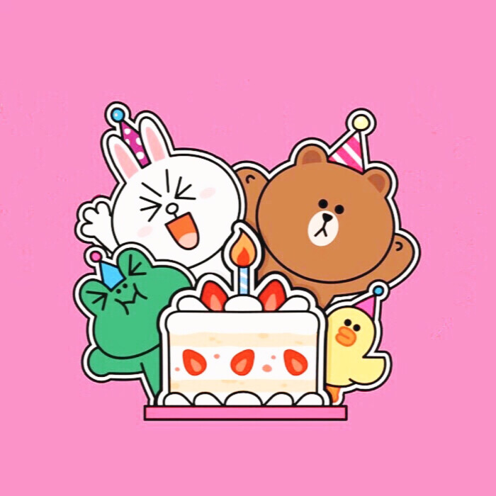 line_happy birthday cony