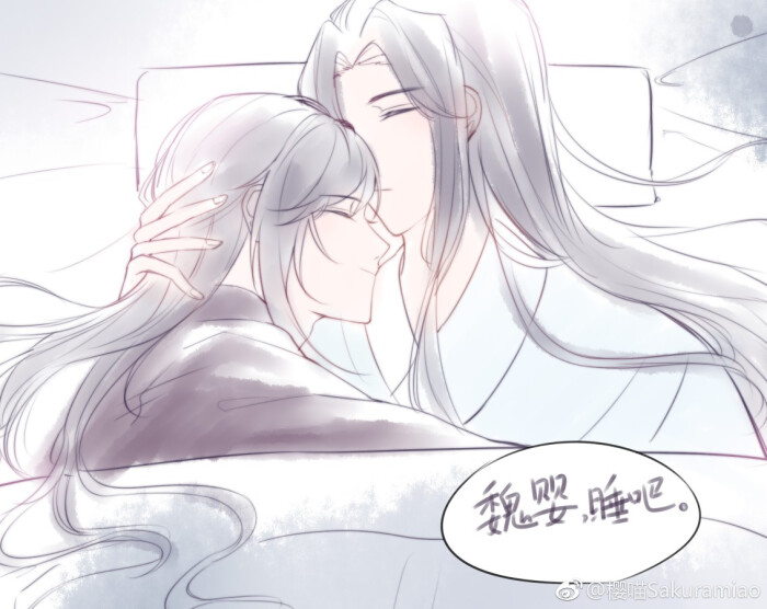 蓝忘机,魏无羡,画师见水印,侵删致歉