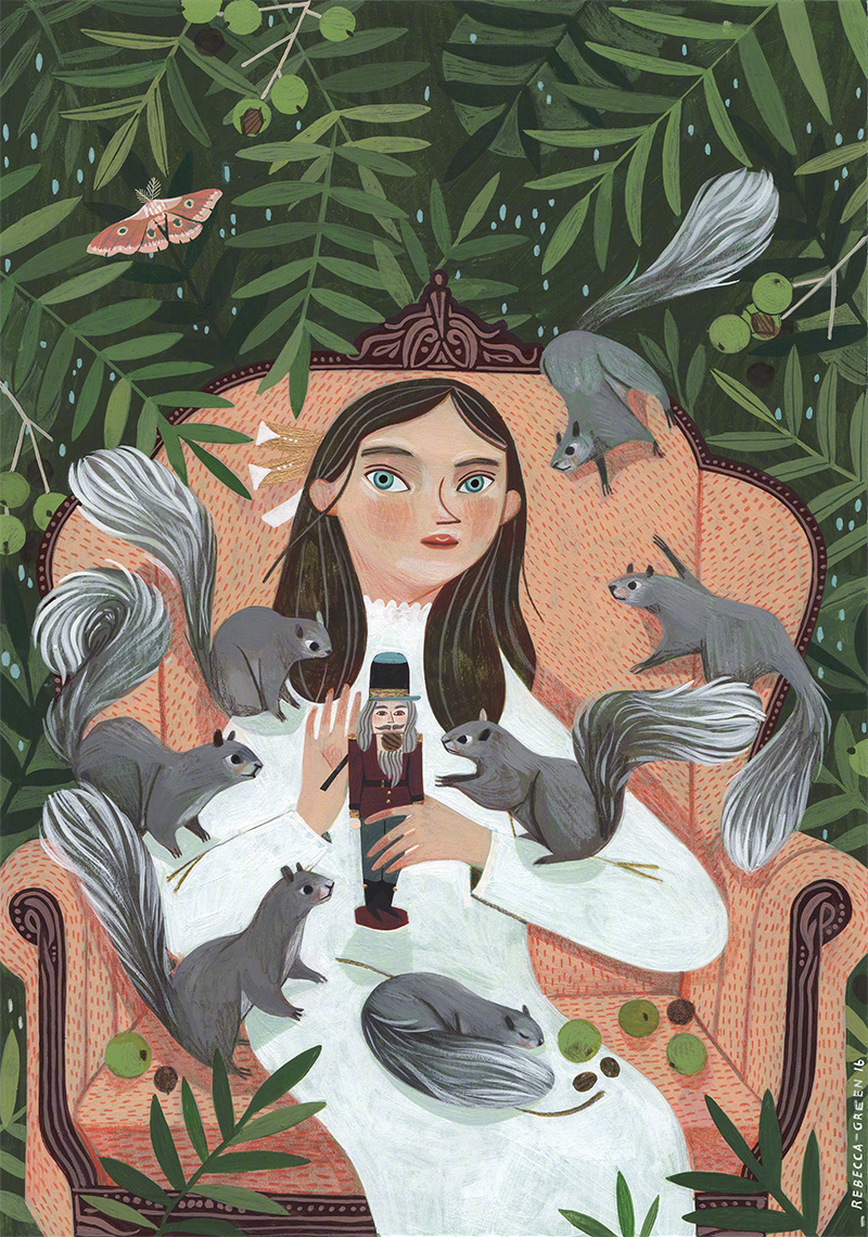 美国插画师 rebecca green 绘画作品 | myblankpaper.com