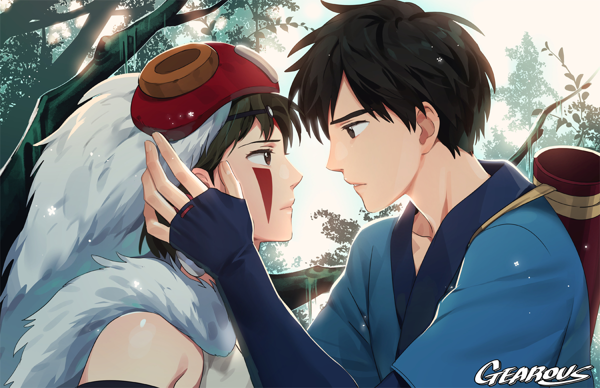 吉卜力 幽灵公主 绘师:gearous/ギア(p id=658632) 本作品id=70644738