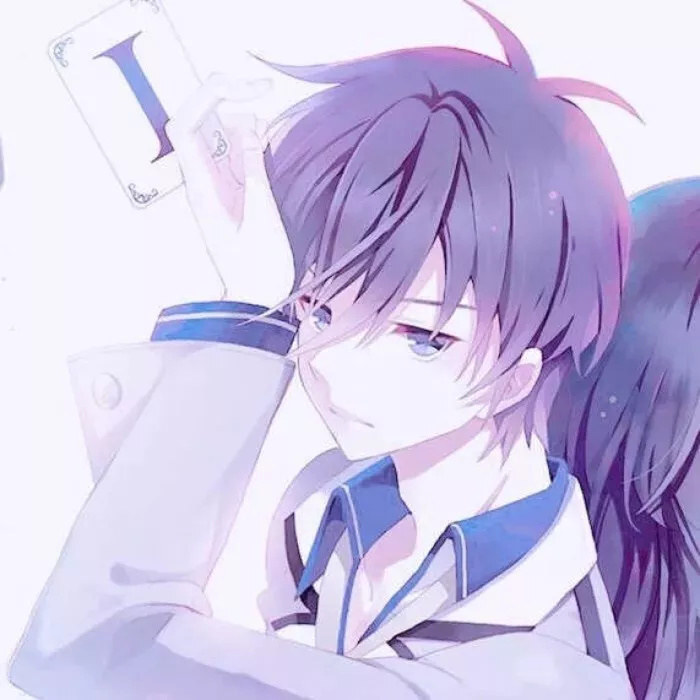 情侣头像#动漫#紫色系