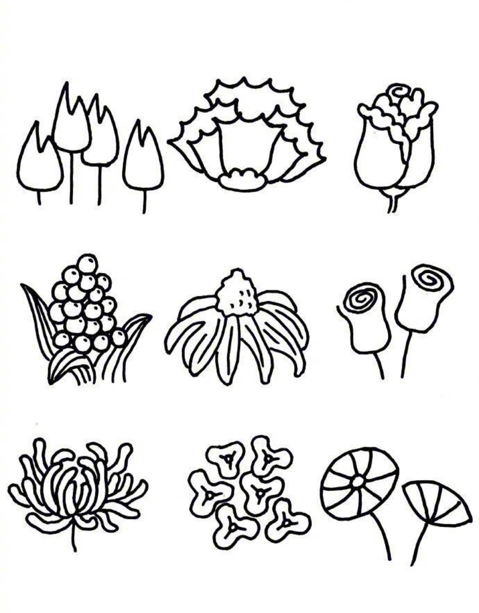 花卉适合纹样图案简单图片