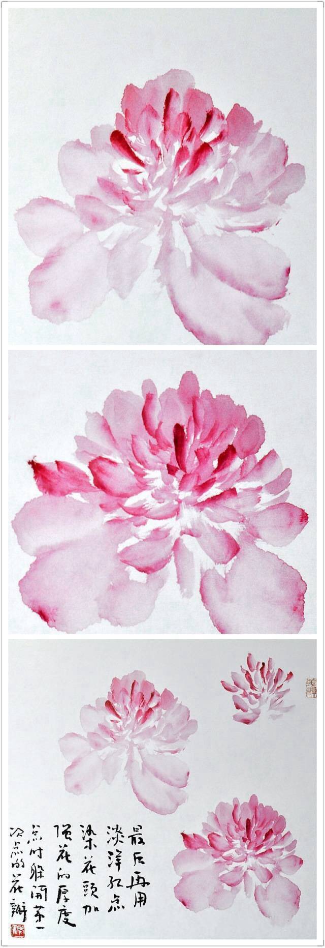 " 国画牡丹 · 步骤教程示范 … "