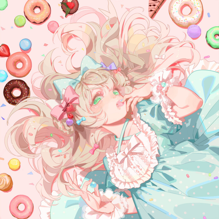 画师moca插画作品欣赏 少女插画