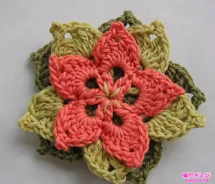 外网钩花,编织,花样图解