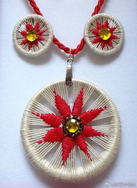 随手找到的小圆环,绕上剩余的彩线,颜值高又实用,太厉害了!
