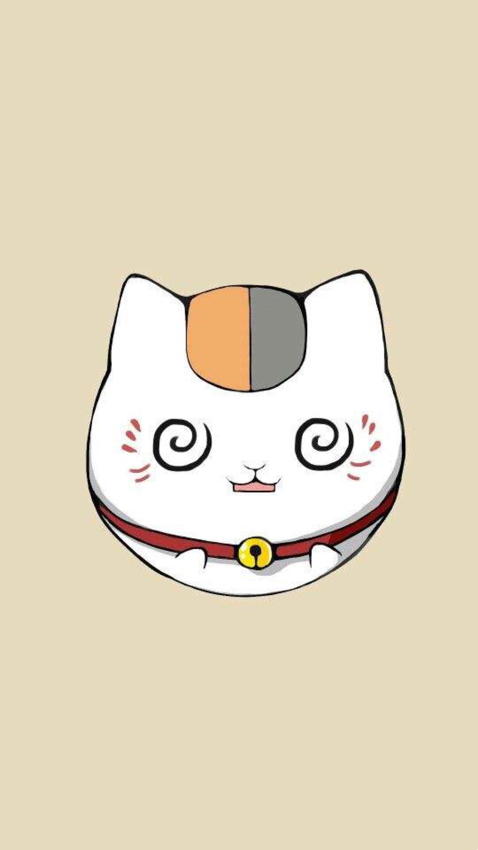 招财猫 平铺 简单 软萌 卡通 可爱 萌物 清新 壁纸