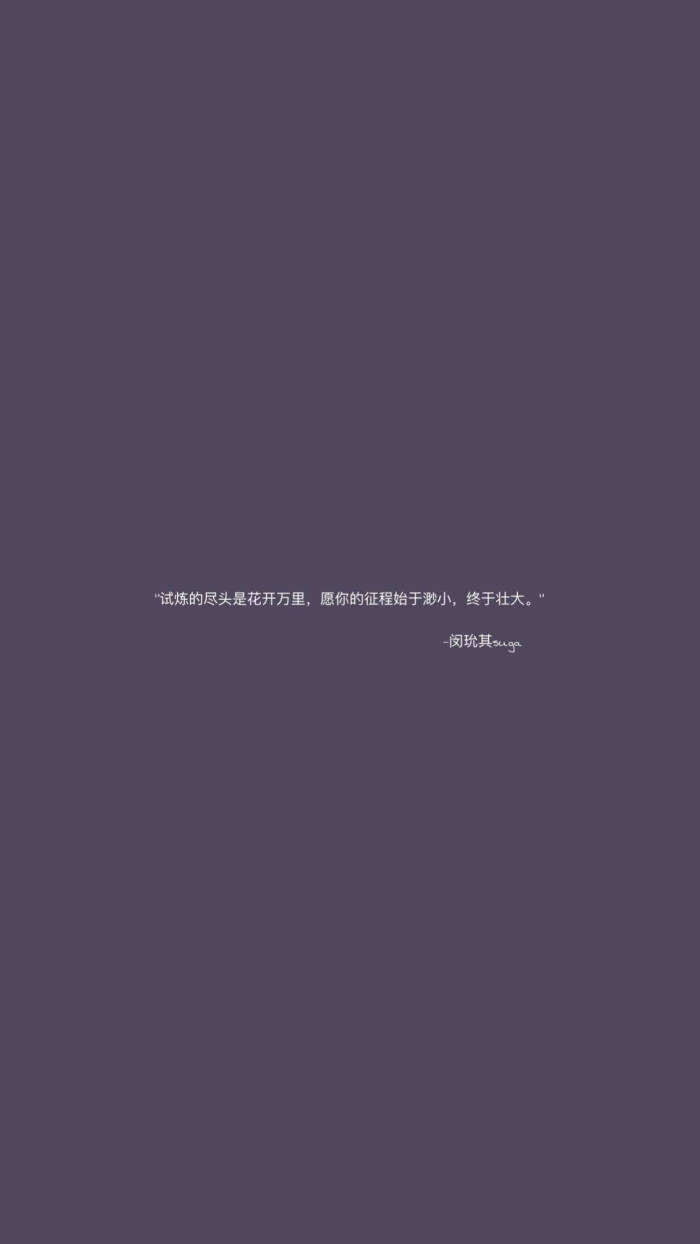 闵玧其语录