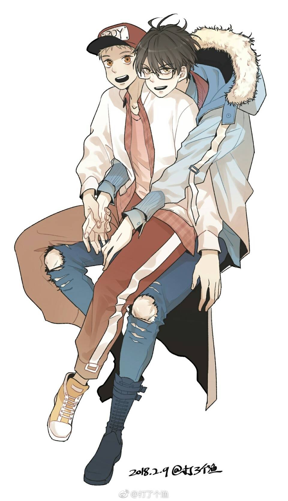 漫画少年记事作者打了个渔 _(:」ㄥ)