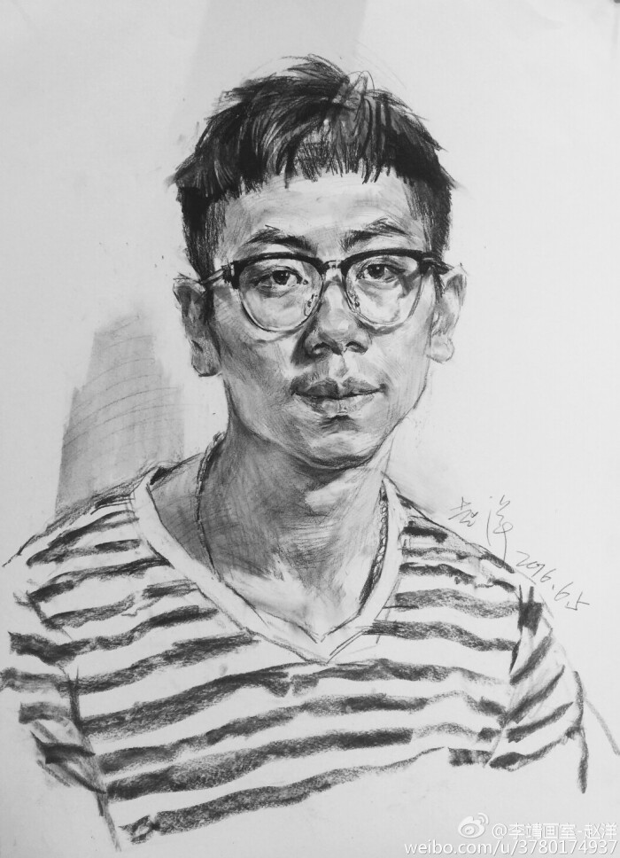 左手赵洋素描图片