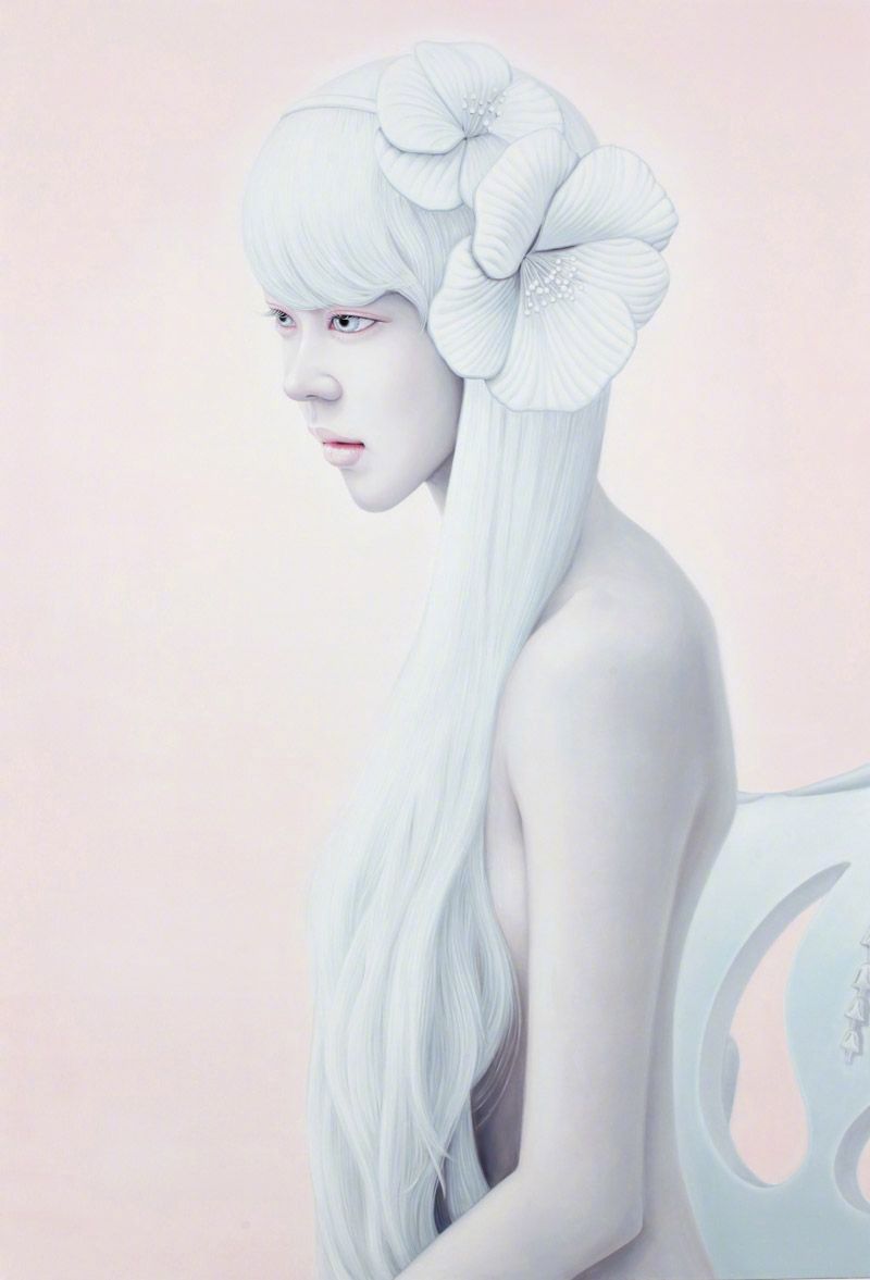 韩国画家kwon kyung yup 女性绘画作品 