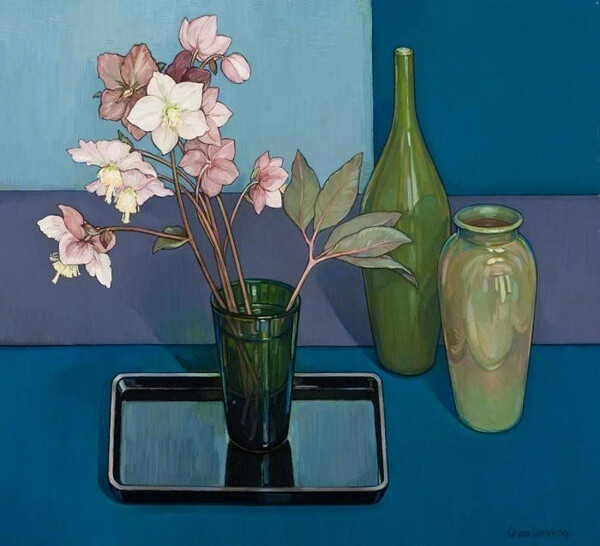 澳大利亚画家科律丝坎宁(criss canning)的静物画作,她的画作精心设计