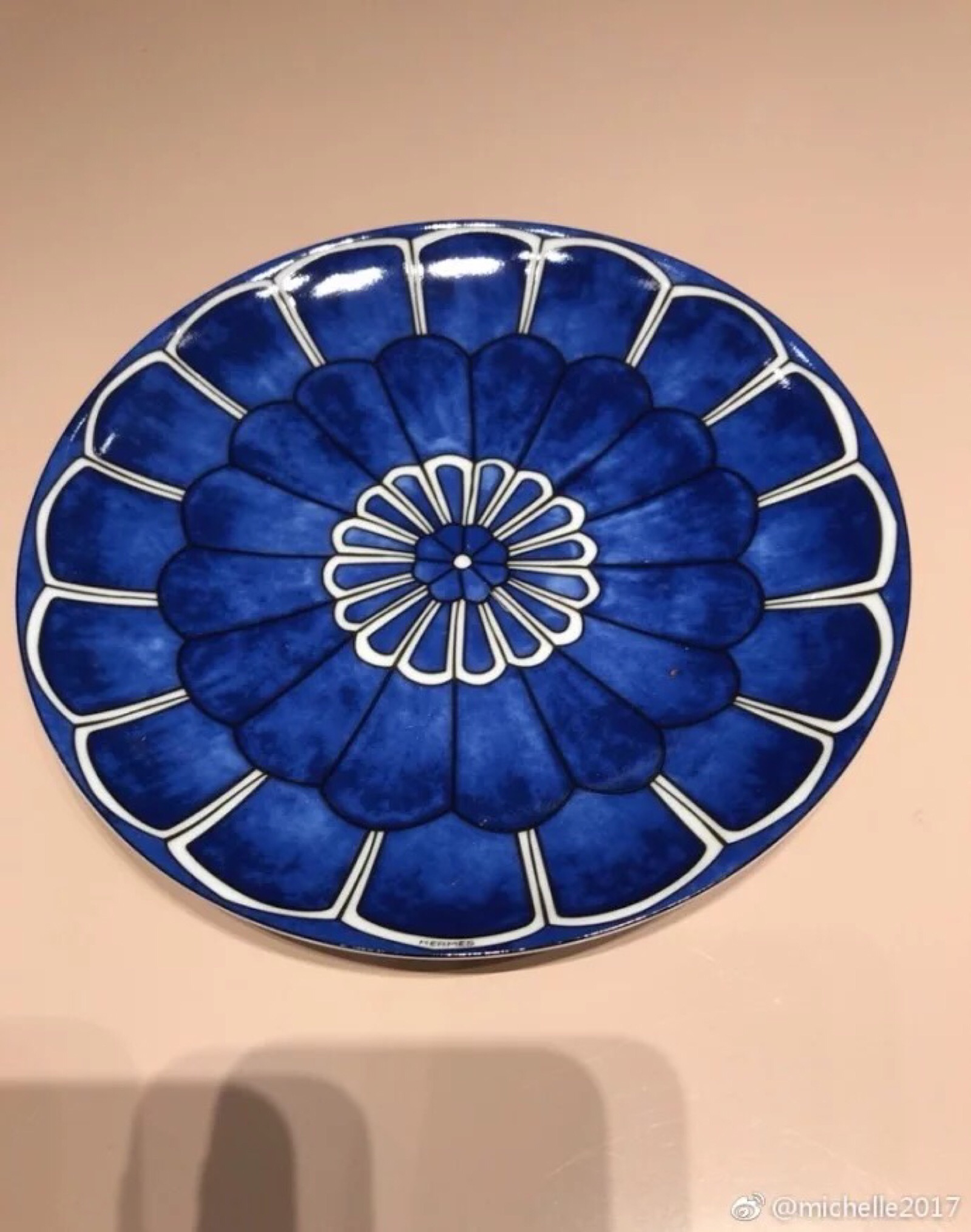 hermes爱马仕 bleus d"ailleurs异域之蓝 小碟子