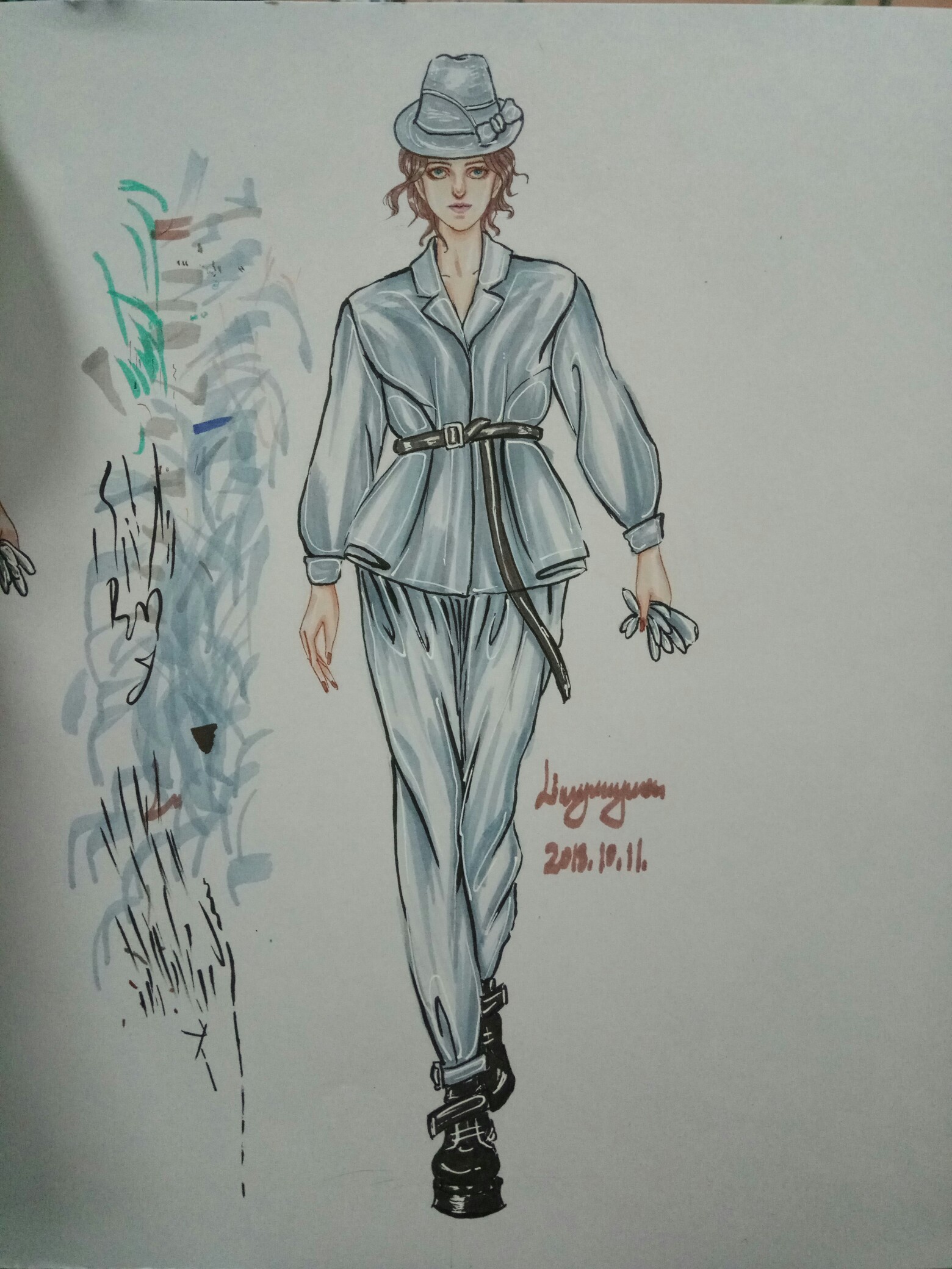 服装效果图手绘