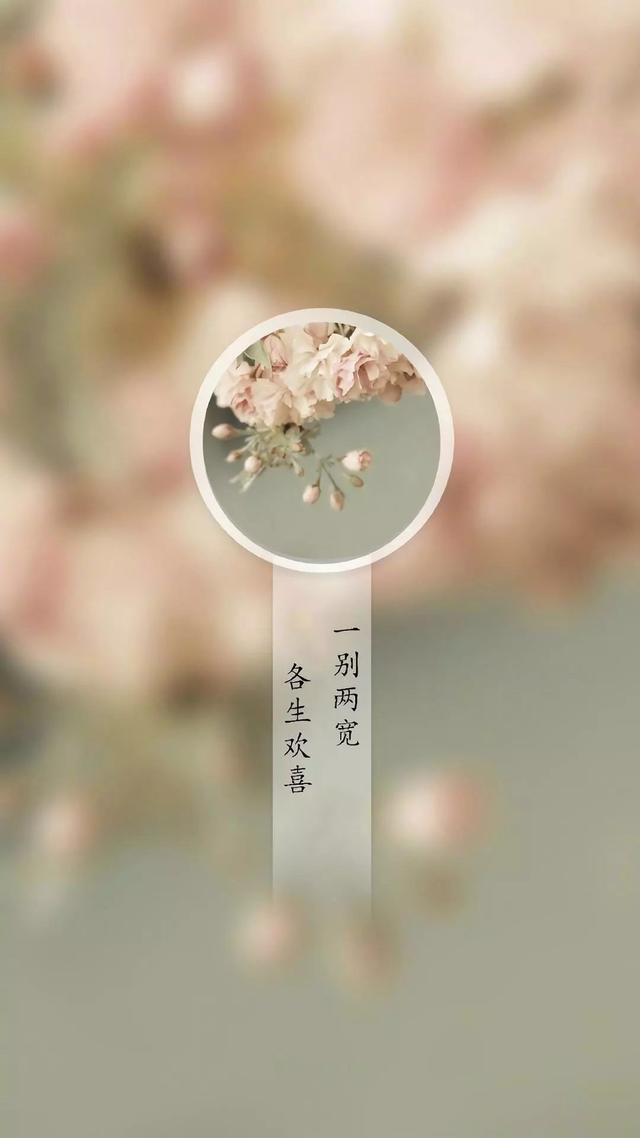 一别两宽,歌声欢喜意境 文字
