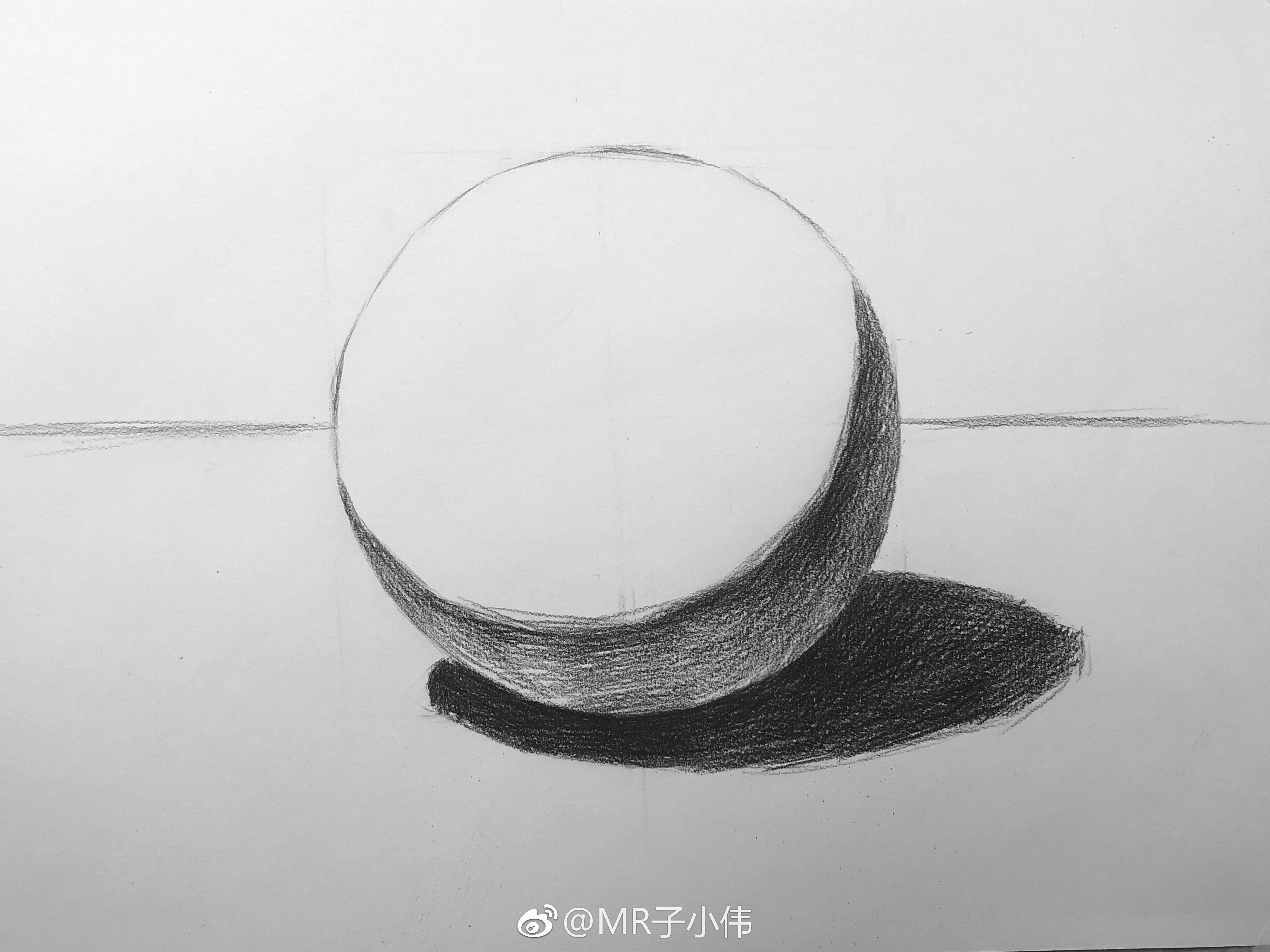 你们要的步骤图,素描基础班示范了解一下~ (作者: mr子小伟 )