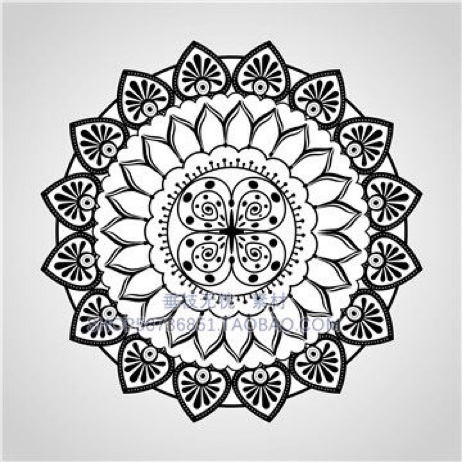 禅绕画,曼陀罗素材!蕾丝,边框,纹样～侵删!
