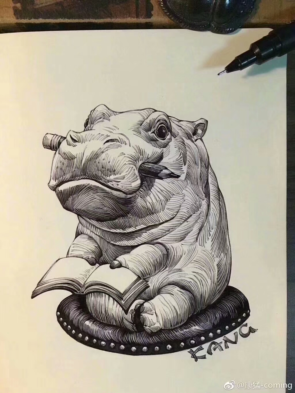 儿童画 创意 装饰画 油画棒 水粉 水彩笔 彩色 黑白 动物 变色龙 蜥蜴