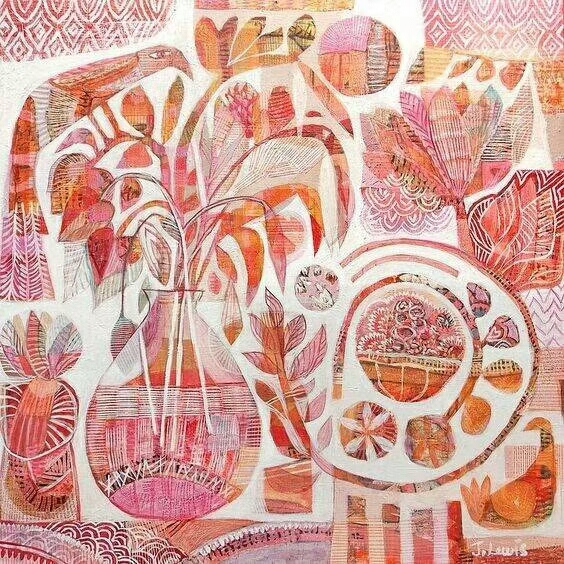 拓印版画 拼贴版画 儿童画 彩印 套印 套色 动物 人 布老虎 恐龙化石