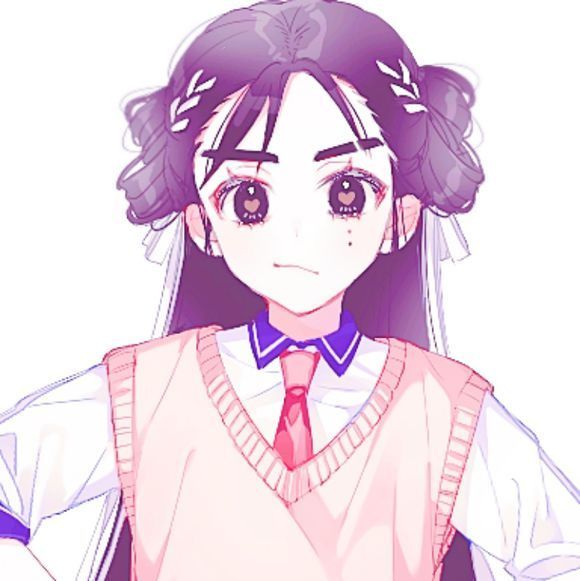 【黑白女生榆木】女生头像唯美可爱动漫粉嫩漫画头像图片