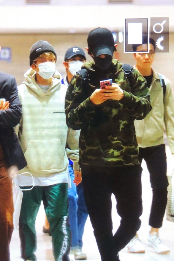 灿白吧chanbaekbar 灿白 181029 仁川机场