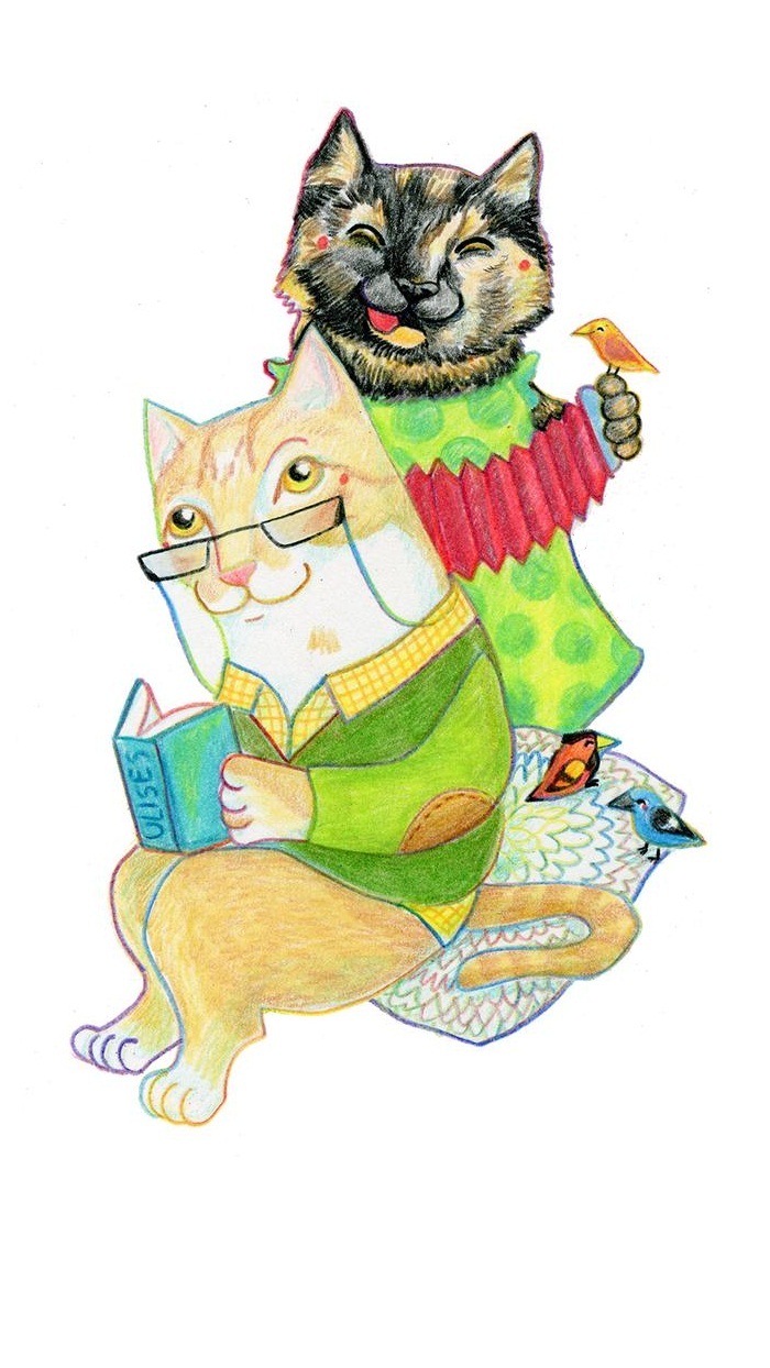 猫咪 插画 amalia satizábal