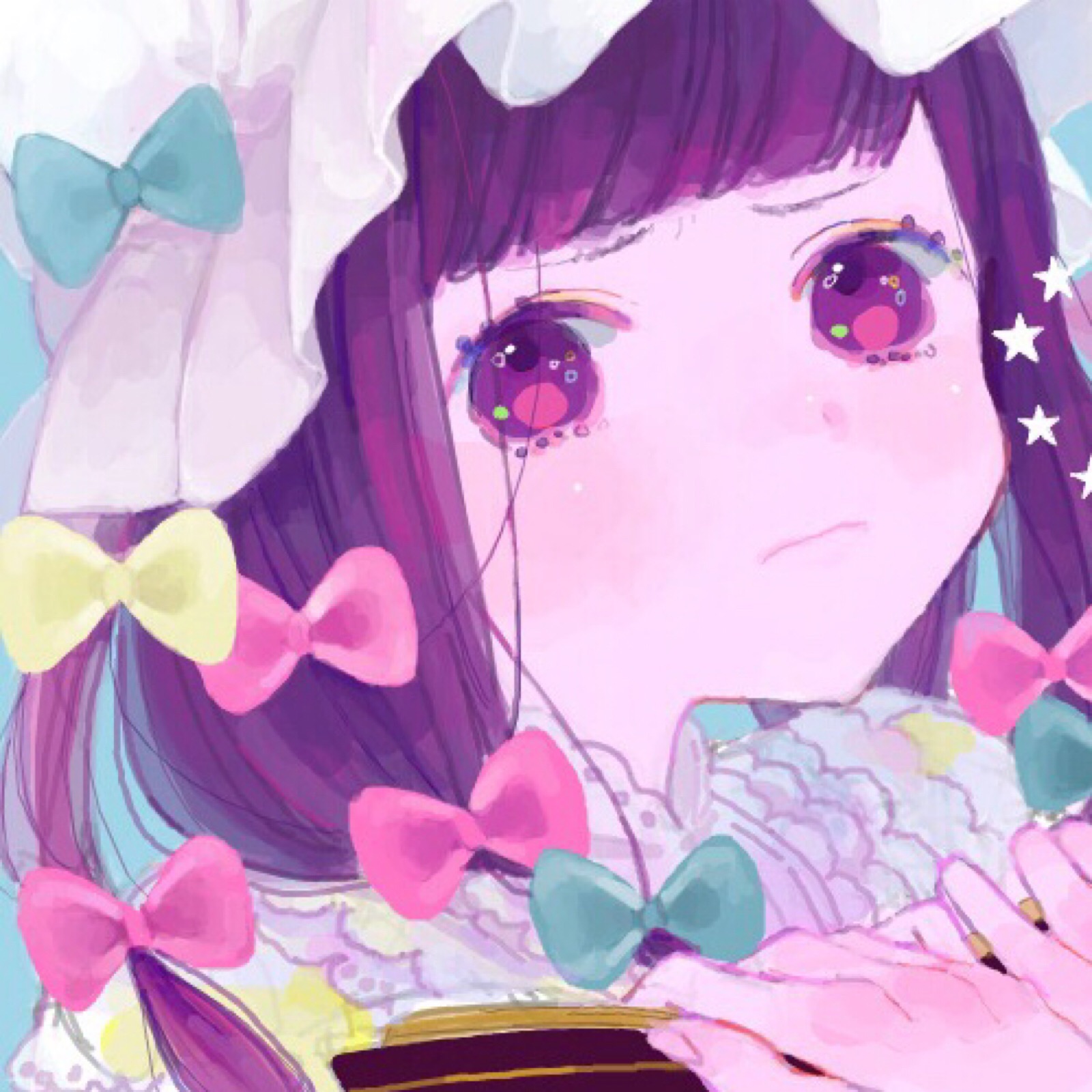 紫色可爱的头像少女心图片