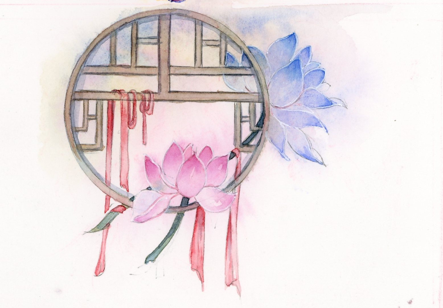 【古风水彩】#古风静物# 作者:二妃m