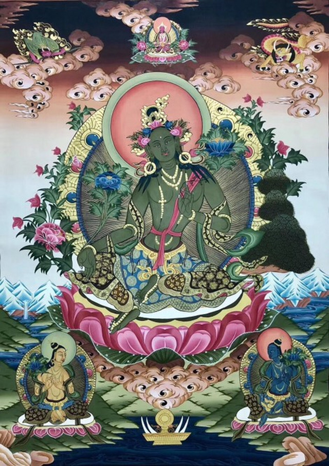 【绿度母心咒】