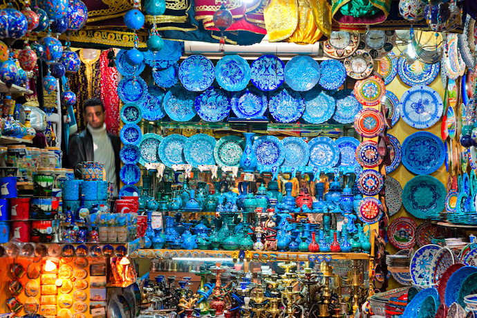 历史上最古老的购物中心-伊斯坦布尔大巴扎集市(grand bazaar),仍然是