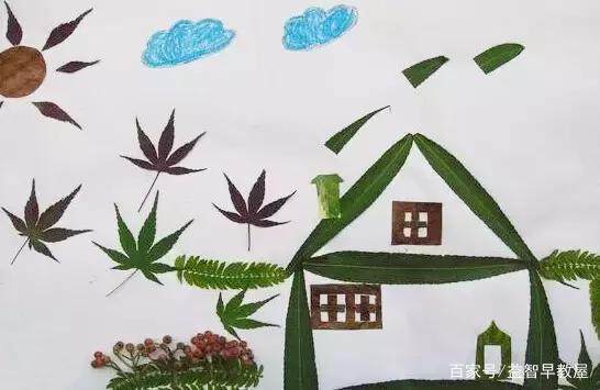 幼儿园房屋风水贴画v房屋树叶学论文图片