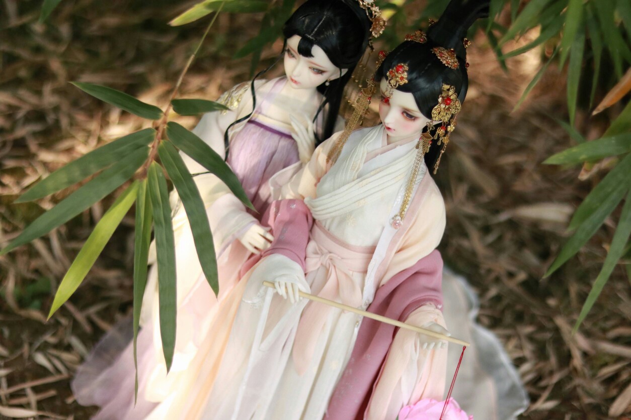 古风美人 sd娃娃 bjd 玩具 人偶 壁纸 萌物