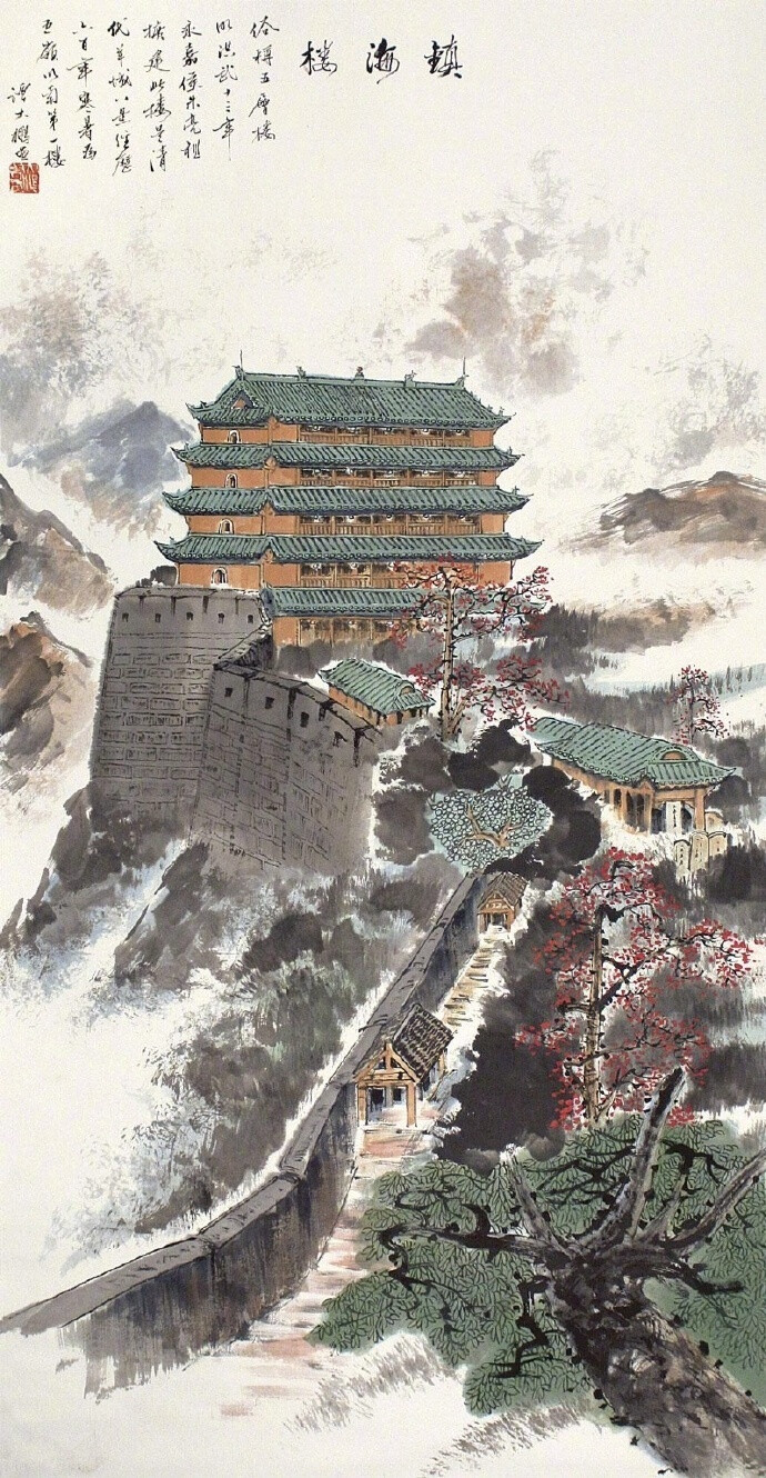 " 水墨建筑… "丨谭大鹏 绘