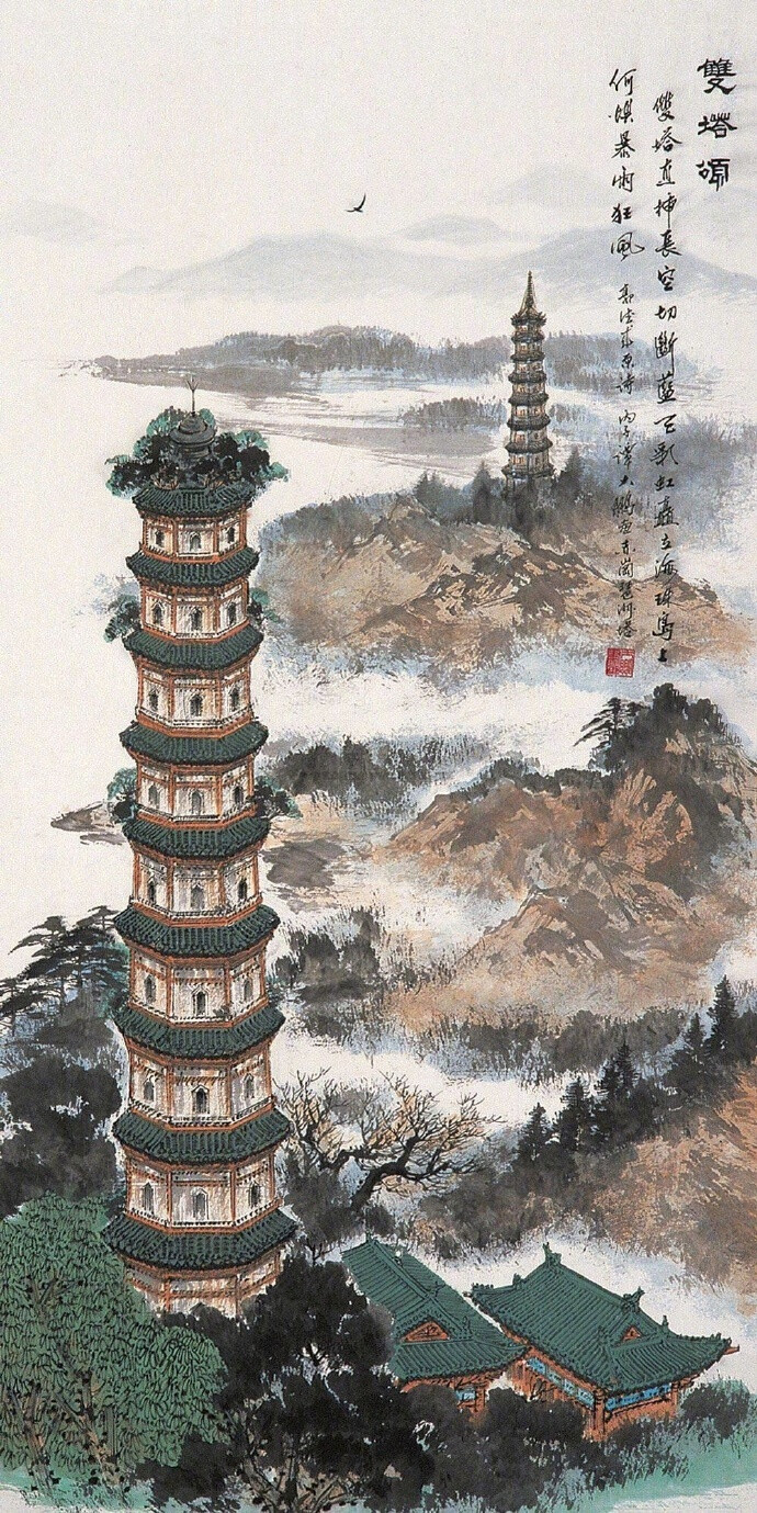 " 水墨建筑… "丨谭大鹏 绘