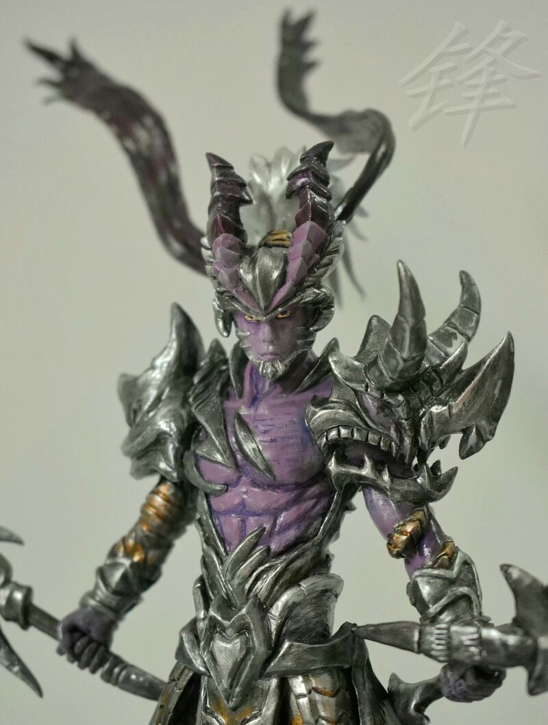 新人报道,发个自己的软陶作品,【宫本武藏地狱之眼】