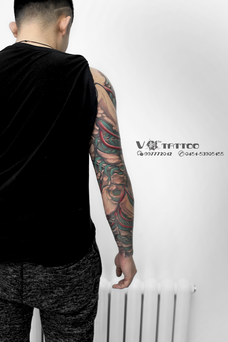 tattoo首席纹身师 阿v作品 写实纹身 哈尔滨纹身店排名 中国肖像第